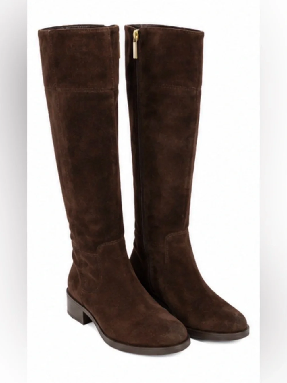 Bandolino Brown Suede Knee-High Riding Boots Size 8.5M